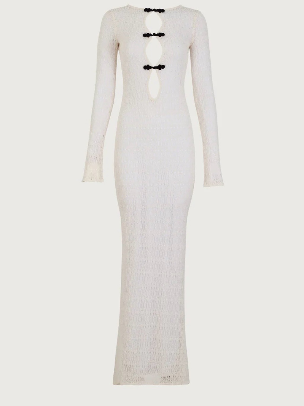 Ivory Keyhole, Crochet Dress
